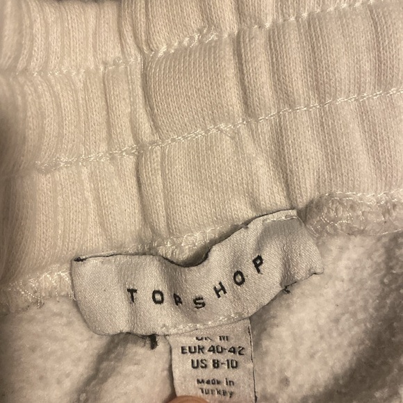 White top shop oversized shorts. A couple of little marks on the back left - Picture 2 of 3